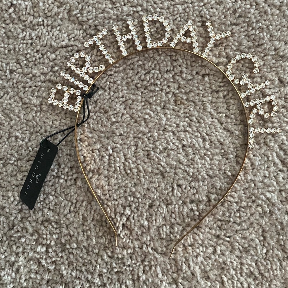 Gold Birthday Girl Crown